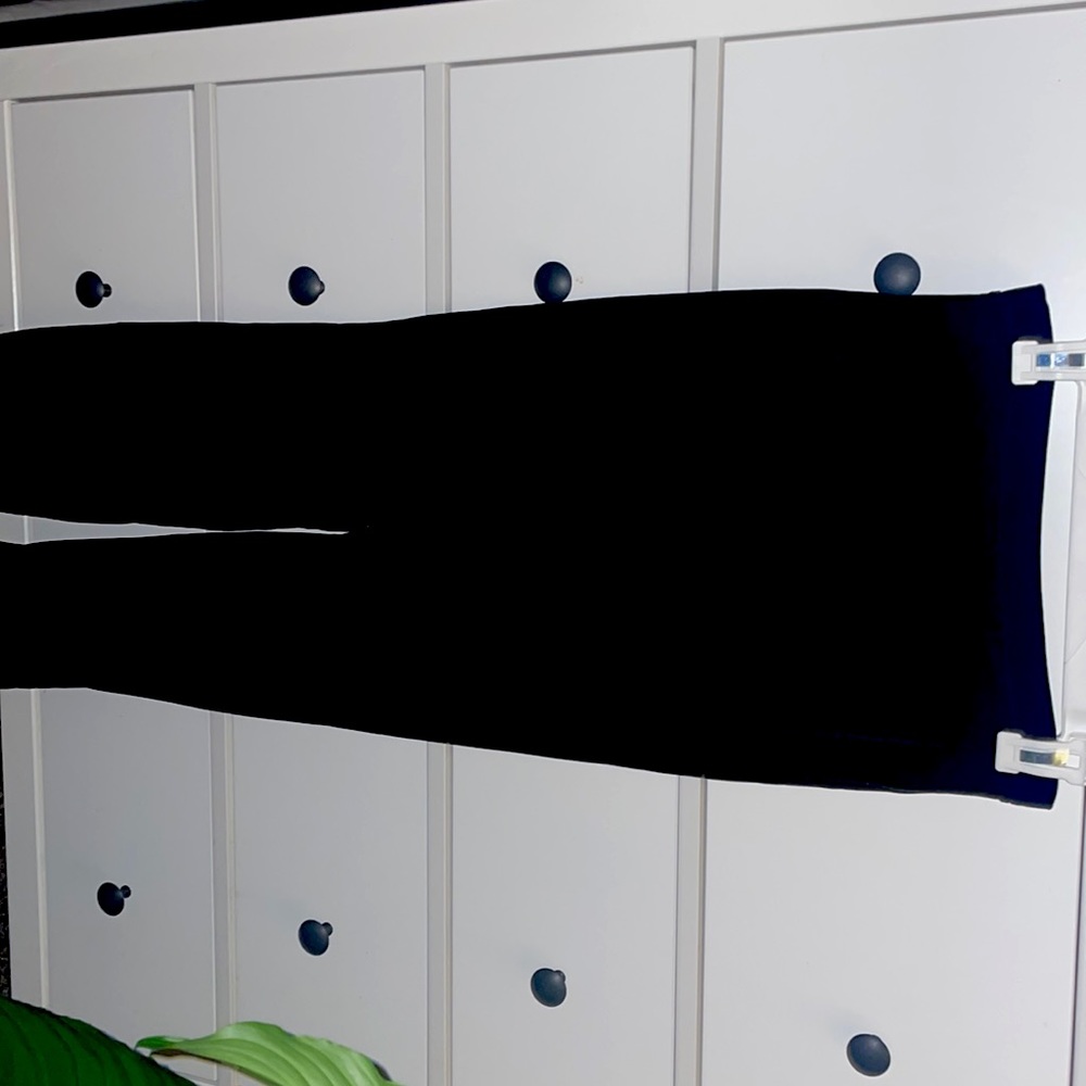 Black velvet pants